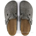 Lã Felt Slip-On Mules Tapeiros